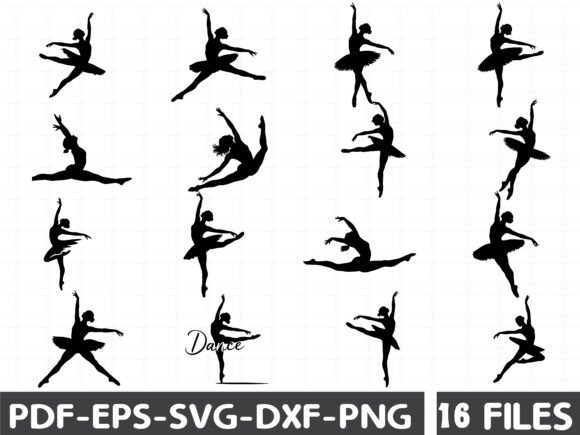 Ballerina Silhouettes, Ballerina SVG