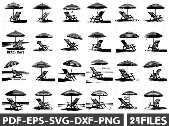 Beach Chair Silhouette