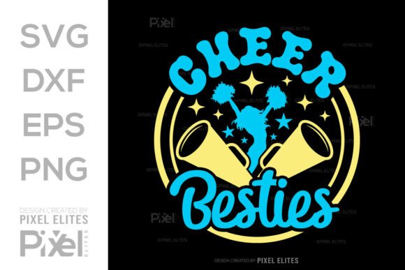 Cheer Besties SVG, Cheerleading Quote