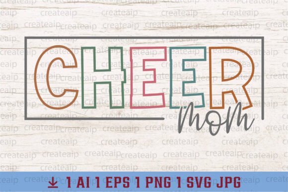Cheer Mom SVG Varsity, Cheerleading Mama