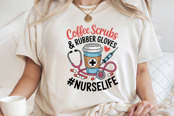 Coffee Scrubs Rubber Gloves Nurselife