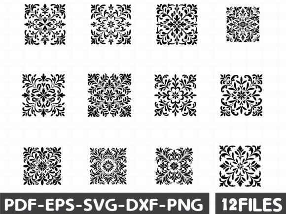 Flat Filigree Stencil SVG