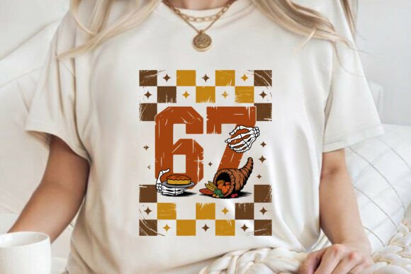 Funny Retro Skeleton Thanksgiving Shirt