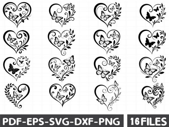 Heart Infinity Butterfly Bundle SVG