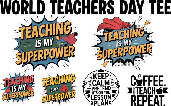 Heart Pencil Teacher T-Shirt Bundle