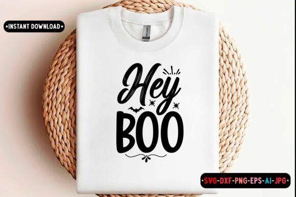 Hey Boo SVG Design, Halloween