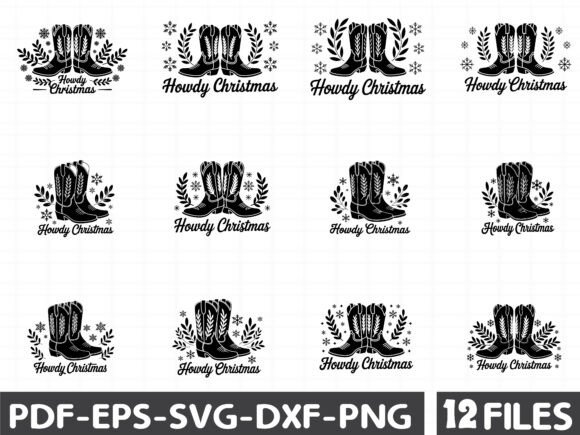 Howdy Christmas Svg- Western Christmas