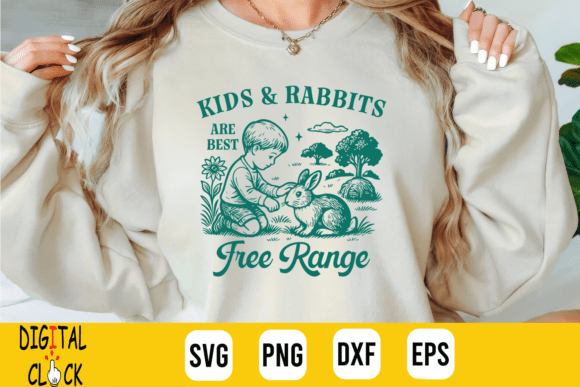 Kids Rabbits Are Best Free Range Farm
