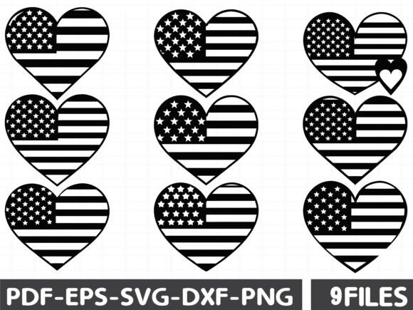 Love Usa Flag Wall Art Laser Cut