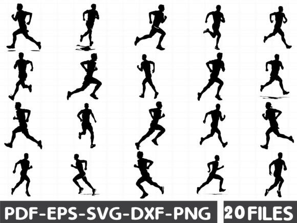 Runner Silhouette, Sprinters