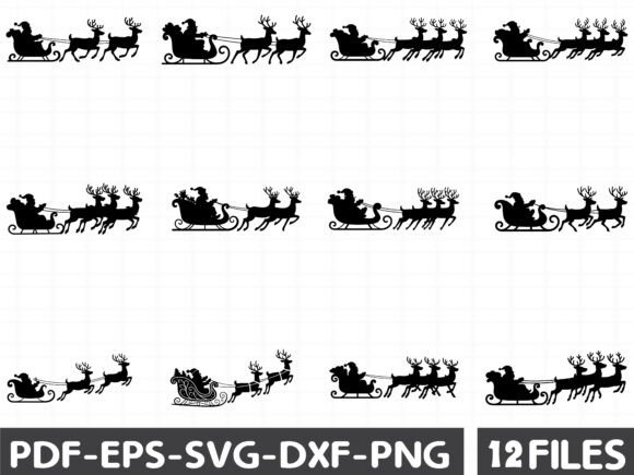 Santa’s Sleigh SVG for Holiday Projects