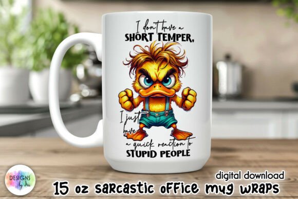 Sarcastic Coffee Mug Wrap, 15 Oz Mug