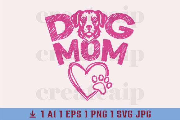 SVG Dog Lover, SVG Dog Mom, Dog Mama PNG